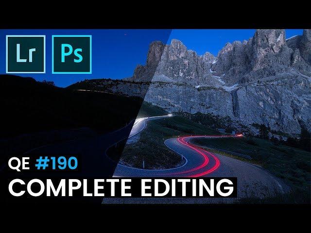 Dreamy Light-Trails Mountainscape in Lightroom & Photoshop | #190