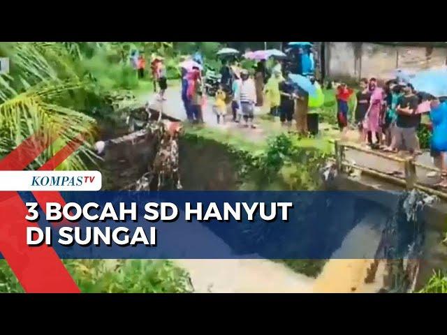 Tiga Bocah SD Hilang Terseret Arus Sungai Irigasi di Serang