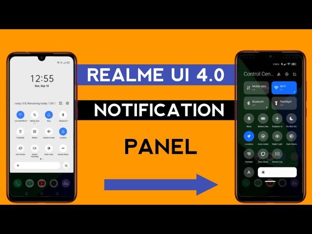Realme Phone Realme UI 4.0 Notification Panel || How To Change Notification Bar Realme phone