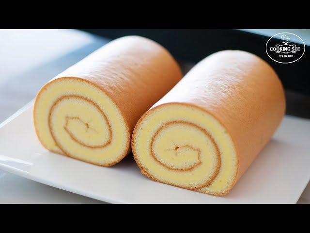 How to make swiss roll cake / Basic roll cake Recipe / Easy roll cake