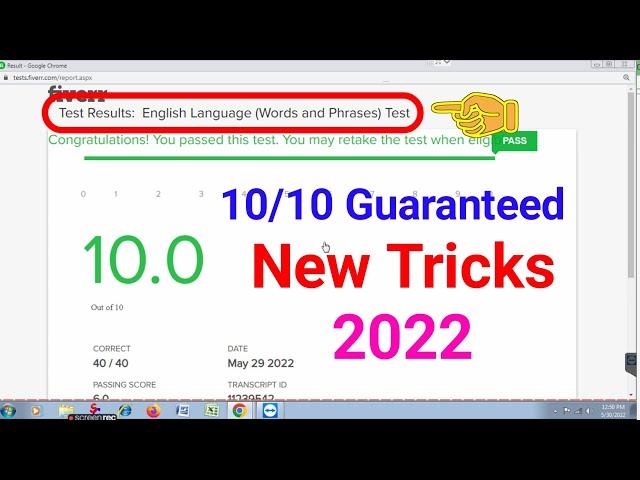 Fiverr English Language Test Answers 2022