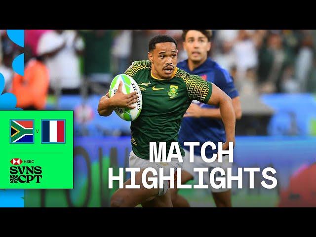 South Africa WIN in Cape Town! | South Africa v France | HSBC SVNS Cape Town 2024 | Men's Highlights