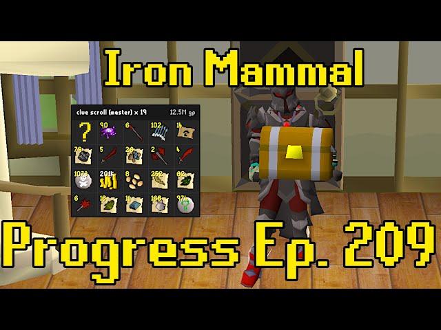 HUGE Master Clue Scroll Opening | Iron Mammal Progress 209