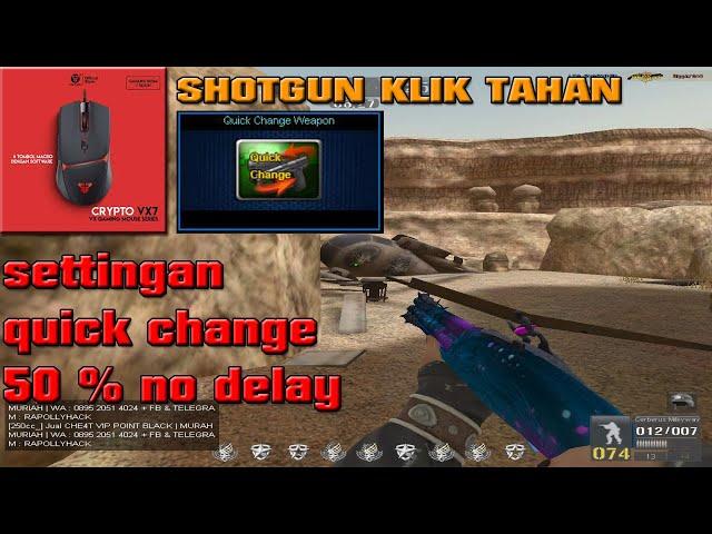 cara setting macro sg klik tahan fantech crypto vx7 quik change 50% #tutorial