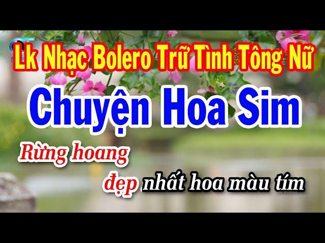 Karaoke Liên Khúc Nhạc Bolero Tông Nữ Mới Nhất | Chuyện Hoa Sim | Chuyện Giàn Thiên Lý