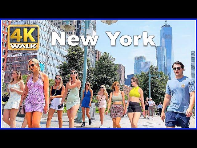 【4K】WALK New York City NYC USA Pier 34 Travel vlog 4k video