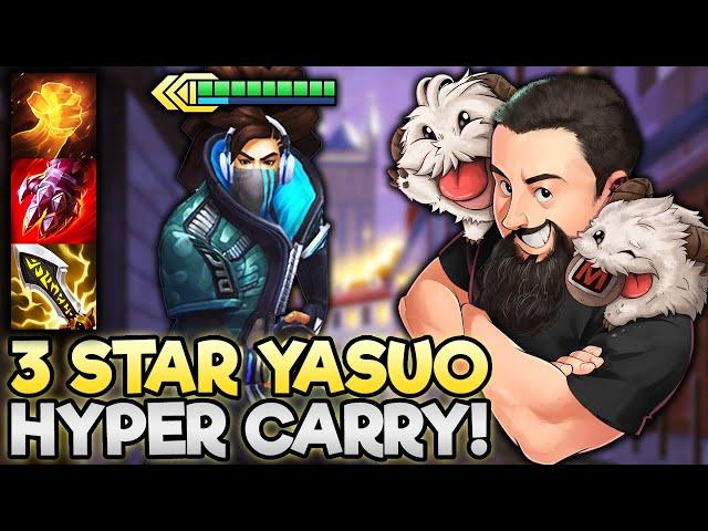 3 Star Yasuo - Infinite Stacks, Infinite AD!! | TFT Remix Rumble | Teamfight Tactics