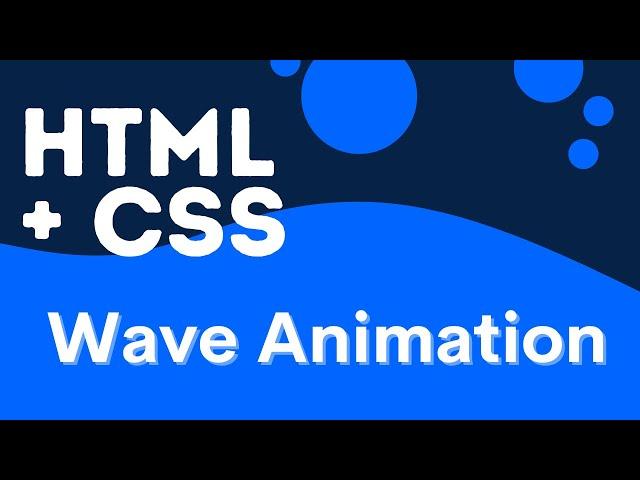 Wave Animation using CSS | Water effect ( Speed Coding )