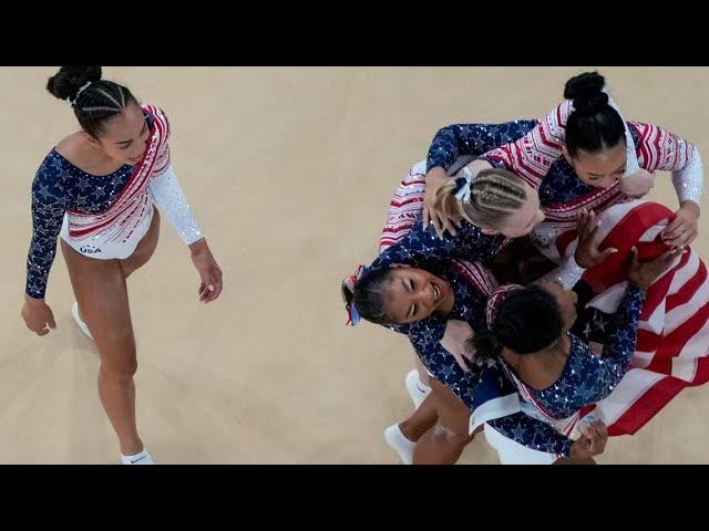 Team USA wins gold in women's gymnastics