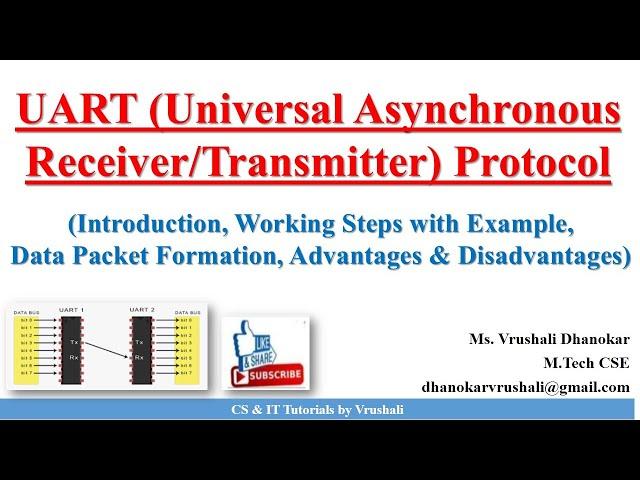 PA 4.3 UART (Universal Asynchronous Receiver/Transmitter) Protocol | Working| Example