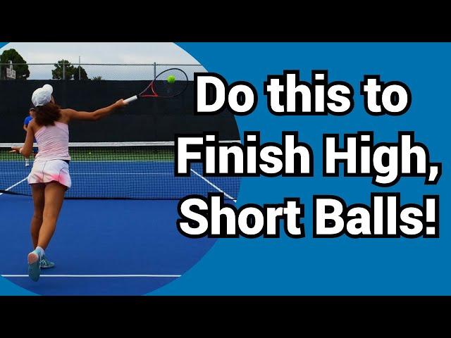 How to attack high short balls in tennis