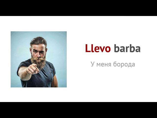 Описание внешности с помощью глагола LLEVAR