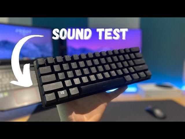 Razer Huntsman Mini SOUND TEST (Purple Switches)