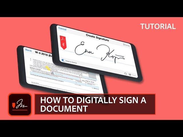 How to digitally sign a document | Adobe Acrobat