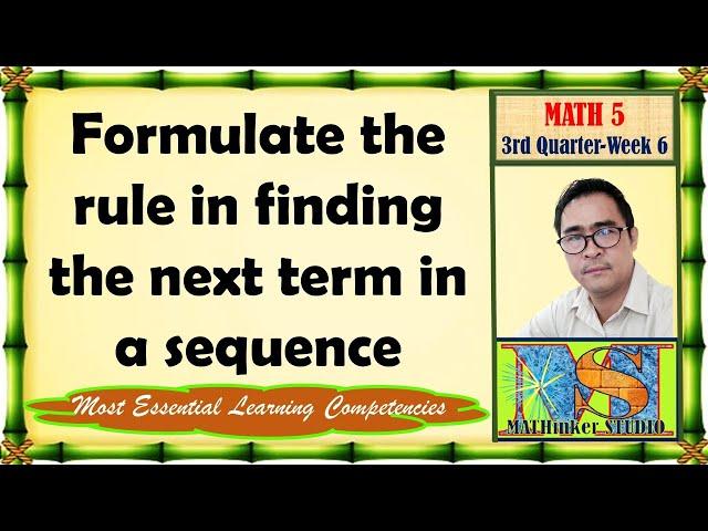 Math 5 Finding the Next term in a Sequence