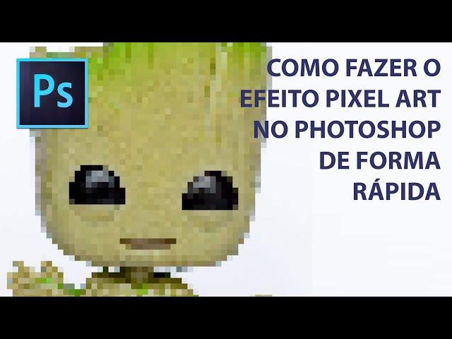 Como criar o efeito Pixel Art em imagens no Photoshop.