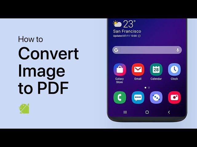 How To Convert Image to PDF on Android Phone - Tutorial