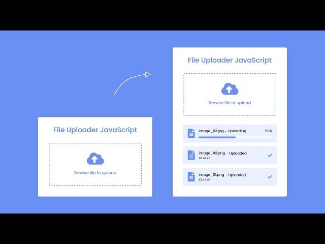 File Upload with Progress Bar in HTML CSS & JavaScript | File Uploader in HTML, CSS & JavaScript