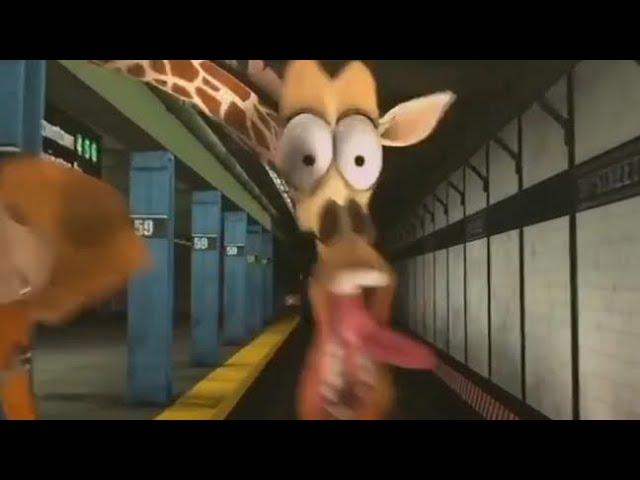 Madagascar but only Melman getting hurt