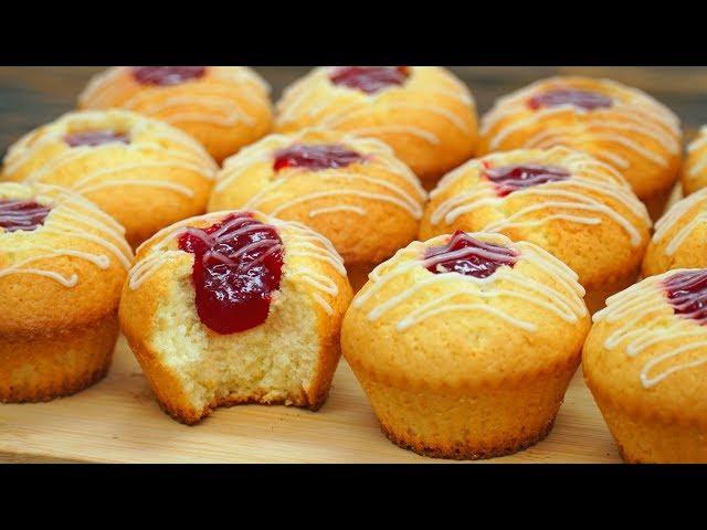 Fluffy soft lemon muffins! Easy Recipe