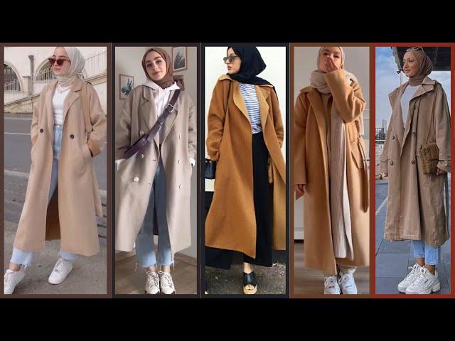 Modest Long Coats With Hijab | Hijabi | Muslim Fashion | Hijab Styles | Designer Studio