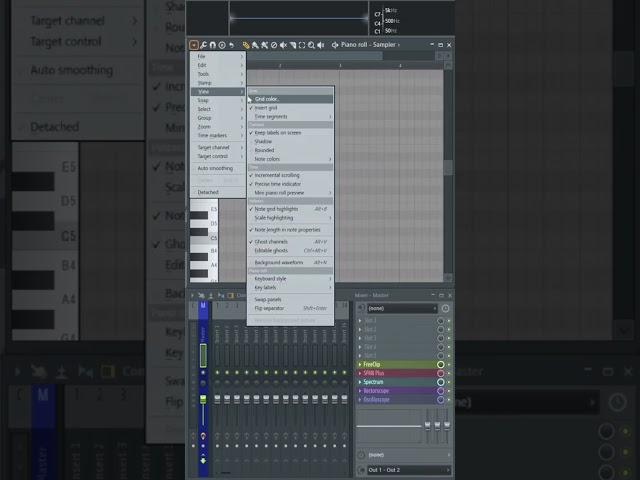 Как отобразить все ноты piano roll в FL Studio