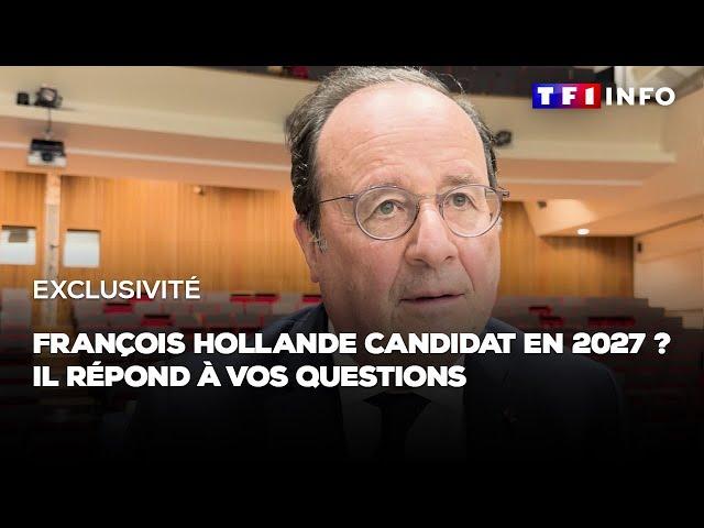 Interview exclusive de François Hollande sur ses ambitions pour la prochaine présidentielle