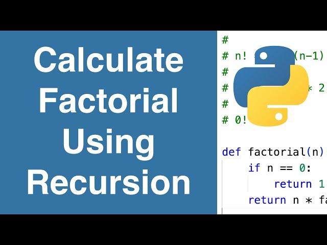 Find Factorial Of A Number Using Recursion | Python Example