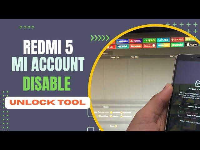 redmi 5 mi account remove unlock tool