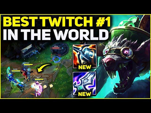 RANK 1 BEST TWITCH IN THE WORLD AMAZING GAMEPLAY! | Season 13 League of Legends