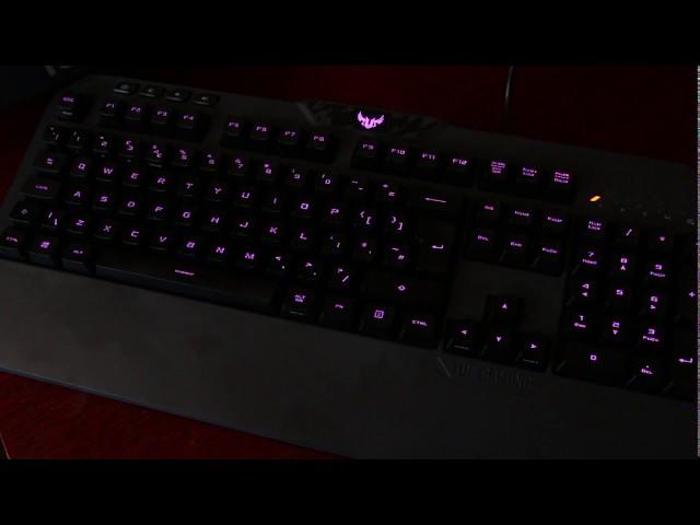 Asus TUF Gaming K5 lighting