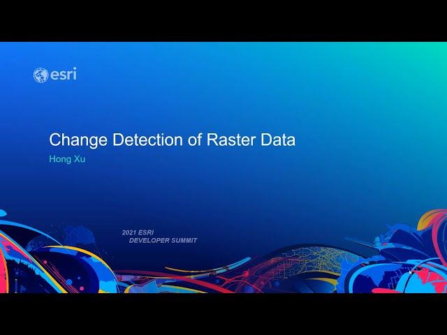 Change Detection of Raster Data