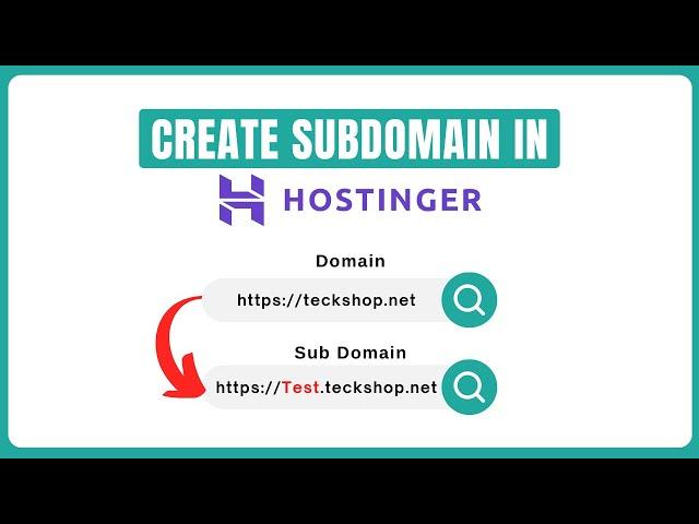 How to Create Subdomain and Install WordPress in Hostinger  !