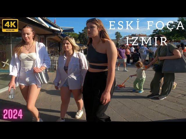 IZMIR ESKI FOCA 2024 Walking Tour | 4k UHD 60fps | İZMİR TÜRKİYE