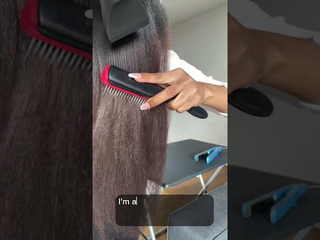 Keratin treatment on 4c hair #4chair #keratintreatment