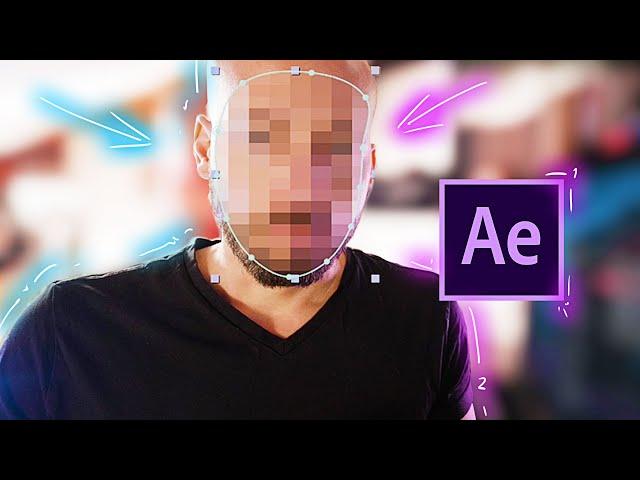 How To CENSOR Faces And MOTION TRACK Them | After Effects Tutorial