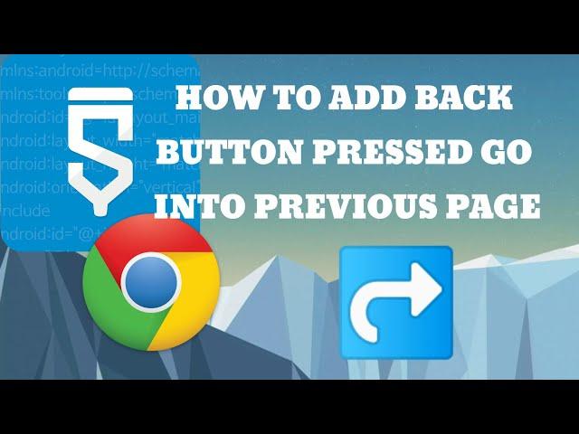 How to create back button in WebView in Sketchware. create with me.