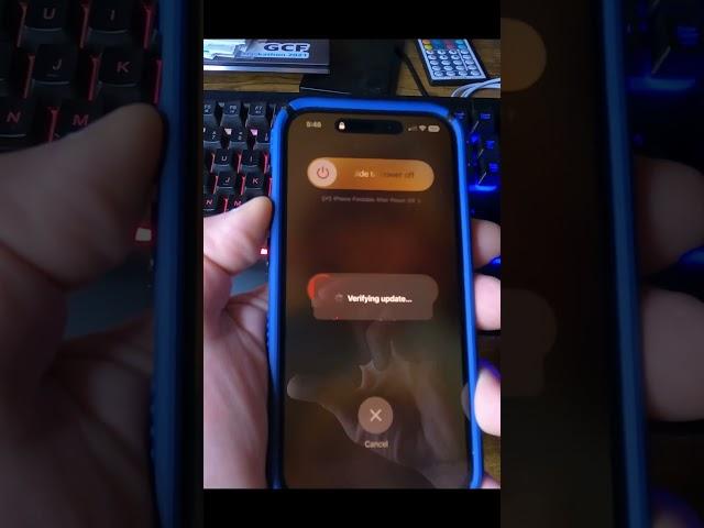 How to fix iPhone stuck verifying updates #shorts #iphone #apple #youtubeshorts