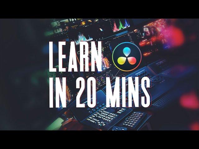 Learn DaVinci Resolve in 20 Minutes! Beginner Tutorial