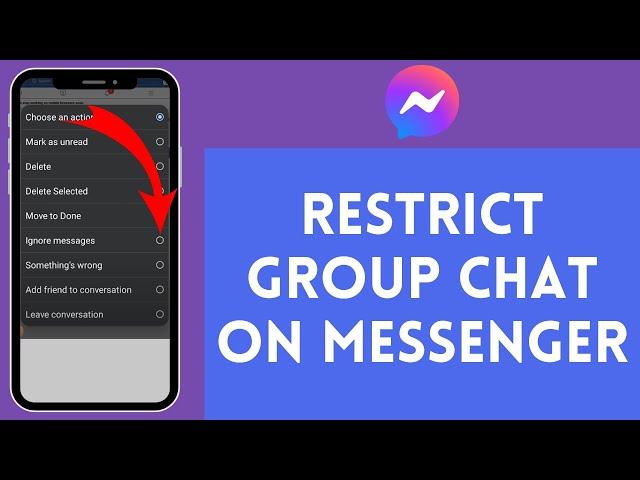 How to Restrict Group Chat on Messenger (2024) | Messenger Tutorial