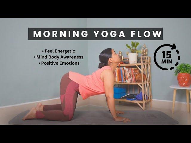 15 Minutes Morning Yoga Flow | Stretching And Strengthening | Feel Energetic And Ready For The Day