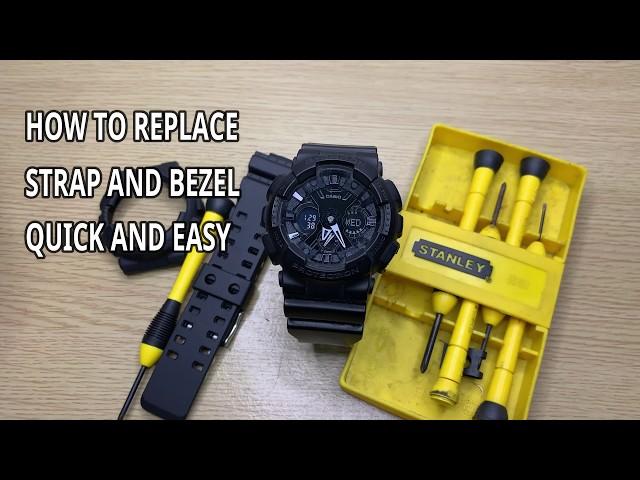 DIY STRAP AND BEZEL REMOVAL G-SHOCK (QUICK AND EASY)