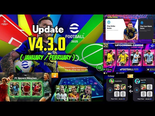 HUGE UPDATE  V4.3.0 New Update, Master League, Strikers Arena Mode, GOAT Cards In eFootball 2025