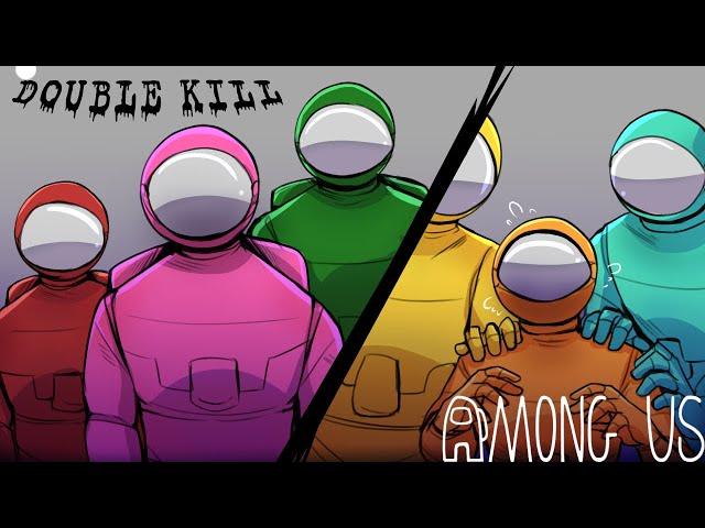 The Double Kill - The Complete Story | (Among Us Comic Dub)