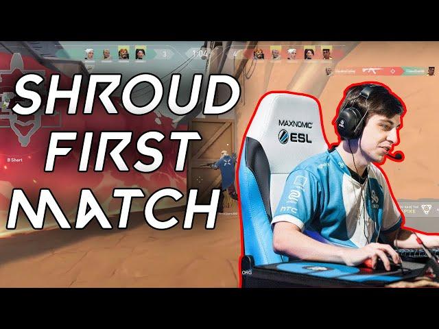 Shroud First Time Playing Valorant