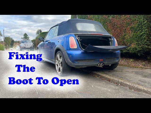 Mini Boot / Tailgate Wont Open - Repair / Fix