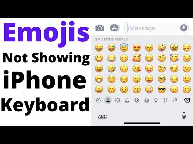 Emoji Not Showing on iPhone Keyboard | Emoji Not Showing in WhatsApp iPhone