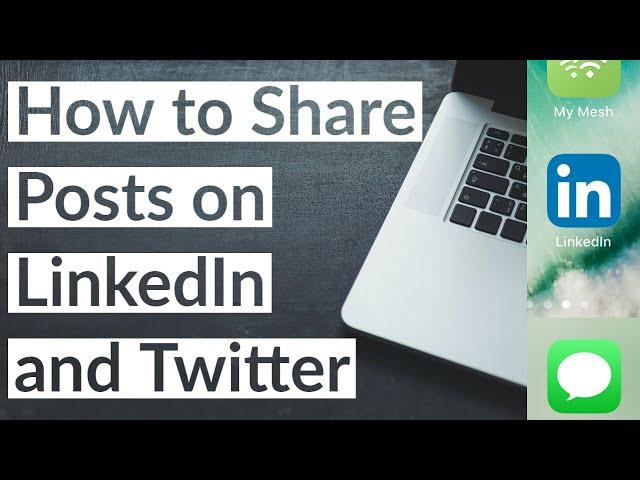 How to Share Posts on LinkedIn and Twitter 2022