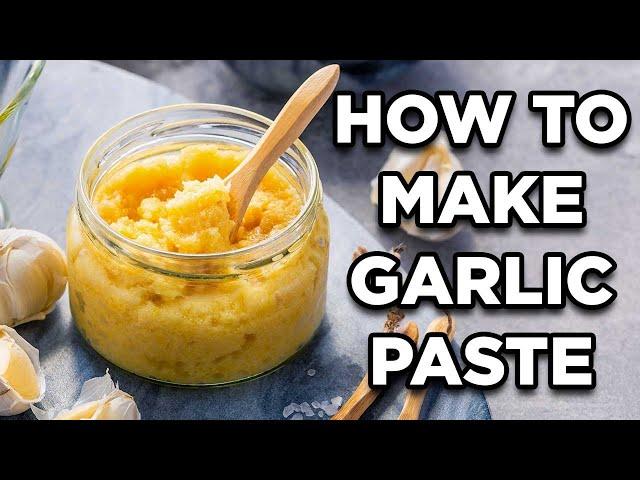 How to Make Garlic Paste in 5 Minutes! | Cooking Basics with MOMables