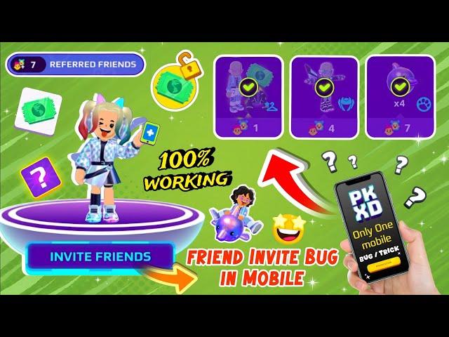 How To do Friend Invite Bug in Mobile  PK XD || PK XD frind invite bug 100% working in one mobile